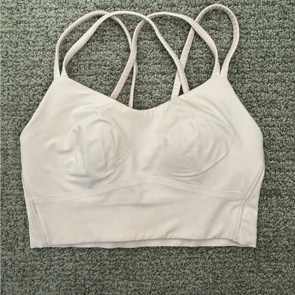 Lululemon Like a Cloud Longline Bra B/C Cup in Strawberry Milkshake Size 4 - Picture 4 of 5